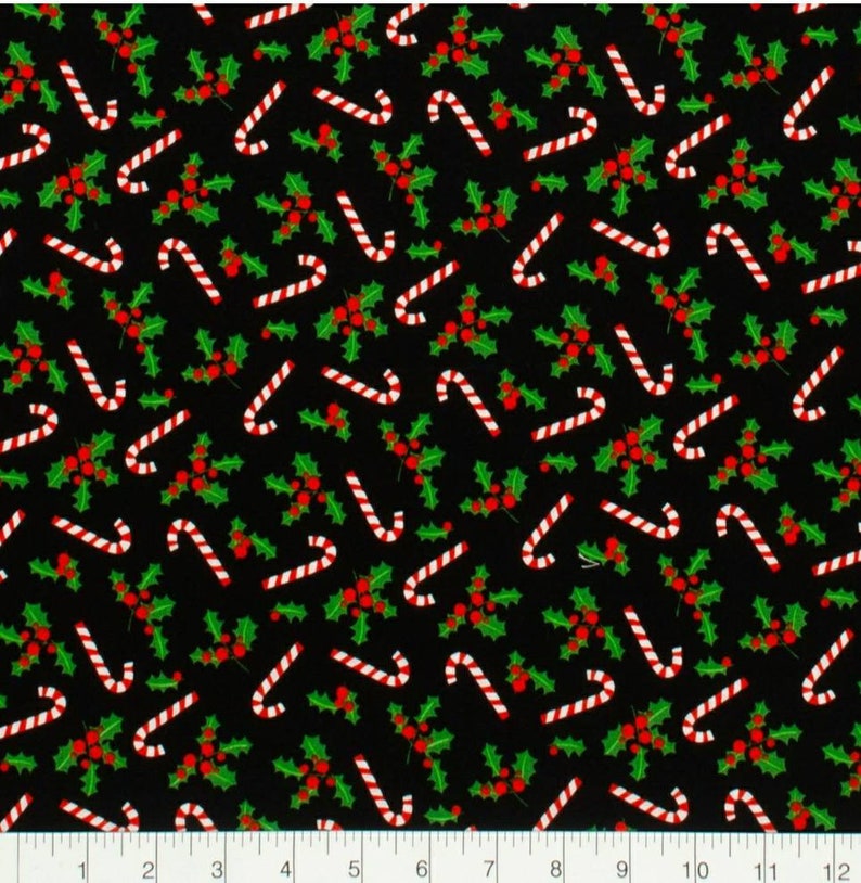 Christmas Lights Fabric, 100% Cotton, Christmas Fabric, Fabric by the Yard image 4
