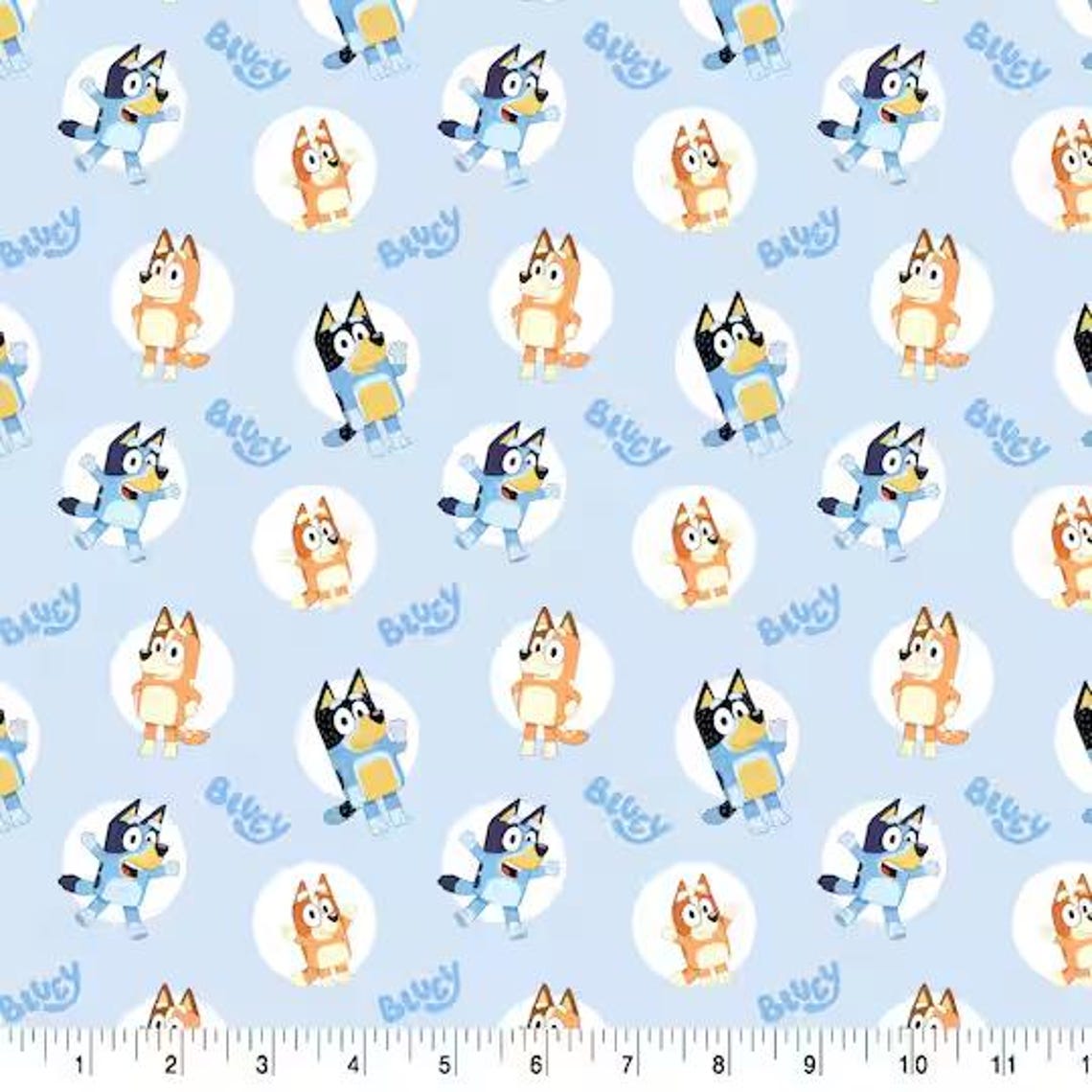 Bluey Licensed Fabric, 100% Cotton, Fabric by the Yard, Choose Your Cut ...