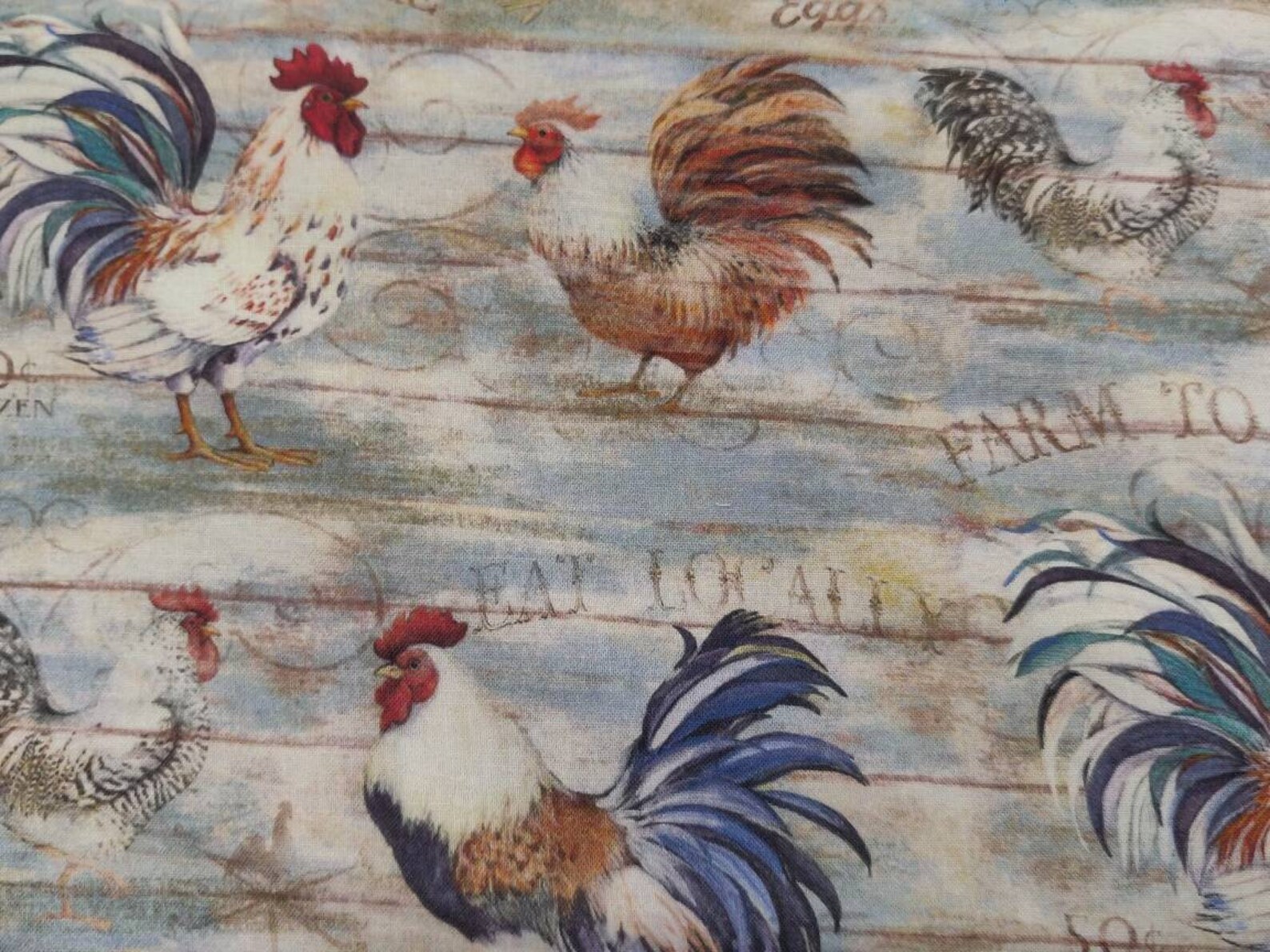 Chicken Fabric 100 Cotton Fabric Fabric by the Yard Etsy