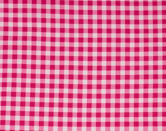 Pink Buffalo Check Plaid Fabric, 100% Cotton, Fabric by the Yard, Choose your Cut