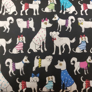 Tecido para Cachorros Vestidos, Tecido para Cachorros 100% Algodão, Tecido por Quintal, Escolha o seu Corte
