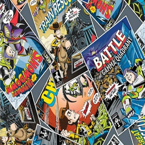 Toy Story Licensed Fabric, 100% Cotton, Fabric by the Yard, Choose your Cut