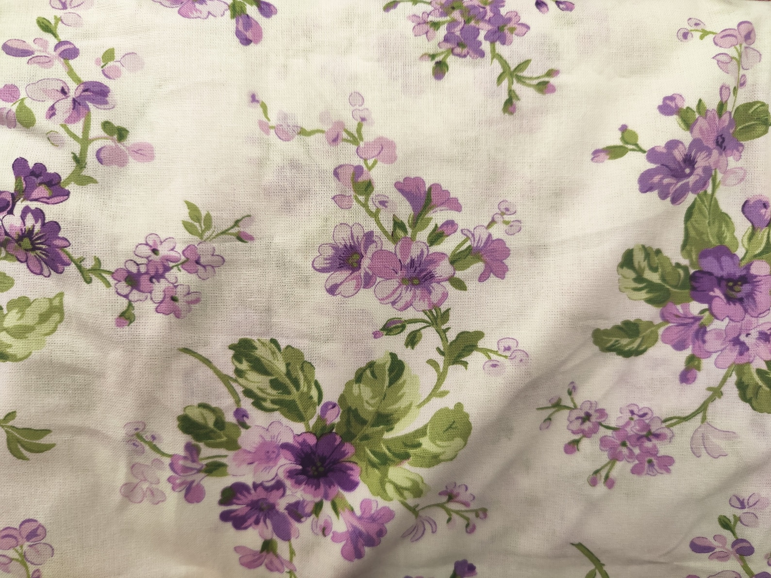 Purple Floral Fabric, 100% Cotton Fabric, Fabric by the Yard - Etsy