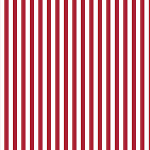 Red and White Striped Fabric, 100% Cotton fabric, Fabric by the Yard, Choose Your Cut