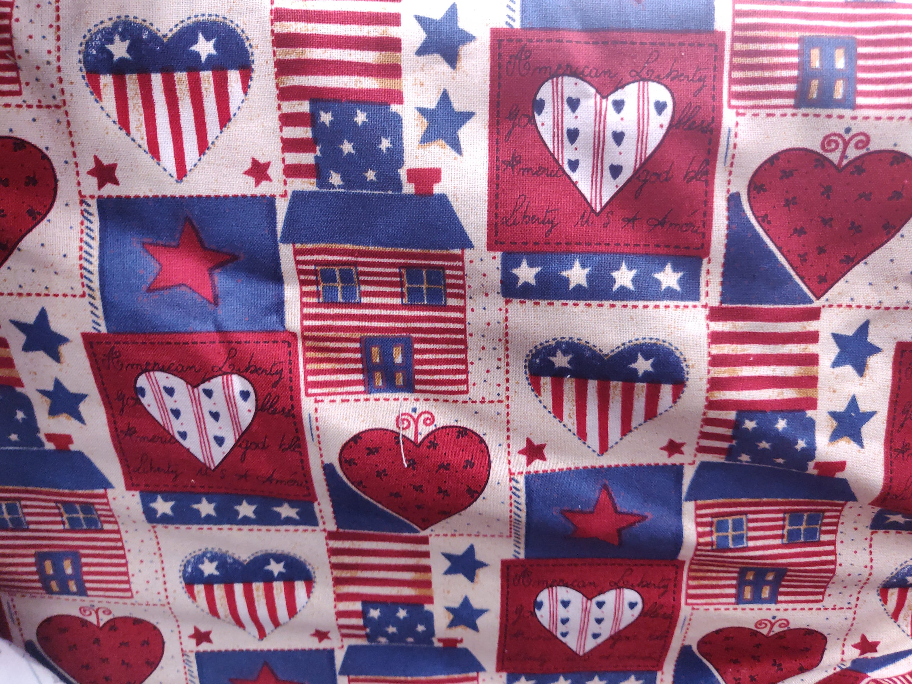 AMERICA IN PATCHWORK パッチワーク生地 アメリカンパッチワーク生地、100%コットン、1ヤードあたりの生地