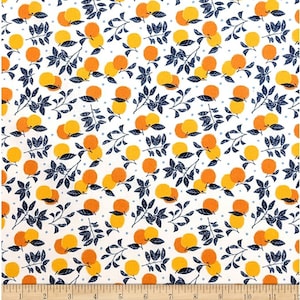 Oranges Fabric, 100% Cotton fabric, Fabric by the Yard
