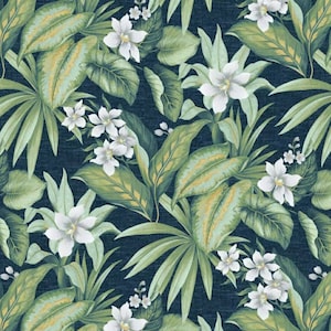 Palm Leaf Floral Indoor/Outdoor Fabric, 100% Polyester, Fabric by the Yard, Choose your Cut