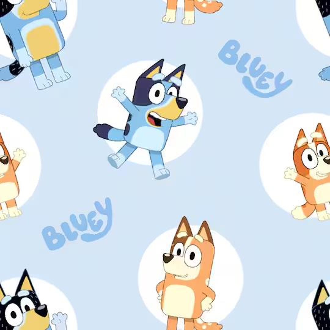 Bluey Licensed Fabric, 100% Cotton, Fabric by the Yard, Choose Your Cut ...