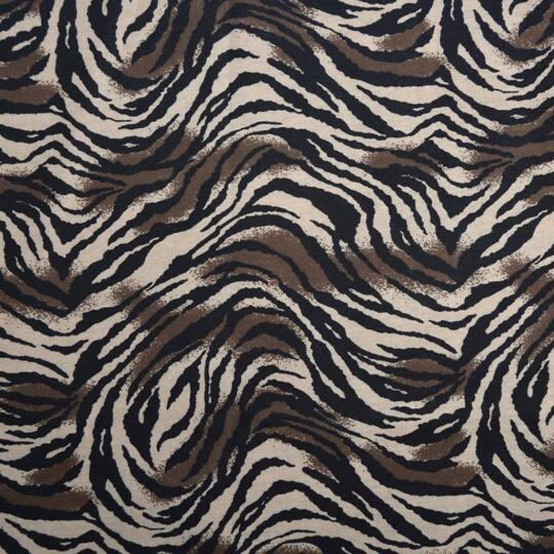 Zebra Print Flannel Fabric, 100% Cotton, Fabric by the Yard