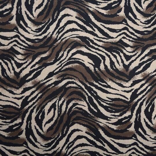 Zebra Print Flannel Fabric, 100% Cotton, Fabric by the Yard