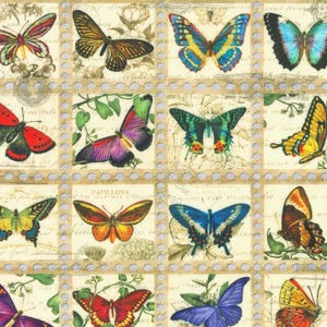 Butterfly Fabric, 100% Cotton, Fabric by the Yard, Choose your Cut,  quilting