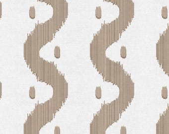 Tela Ondas y Puntos Beige, Tela Líneas Onduladas, 100% Algodón, Tela cortada a medida, Elige tu Corte, quilting
