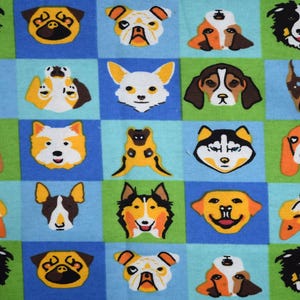 Dogs Fabric, 100% Cotton, Fabric by the Yard, Choose your Cut