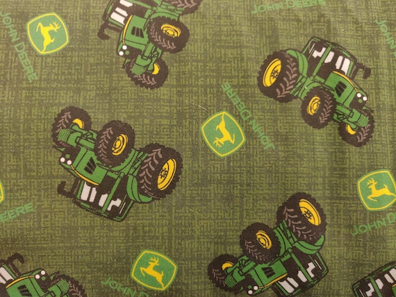 John Deere Stoff, 100% Baumwolle, Traktor Stoff, Meterware, Wählen