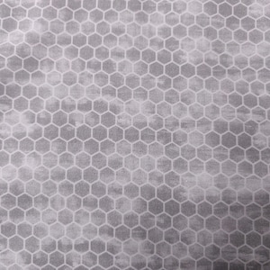 Gray Honey Comb Fabric, 100% Cotton, Fabric by the Yard, Choose your Cut