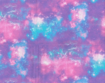 Tecido Pastel Galaxy, tecido 100% algodão, tecido por metro, escolha seu corte