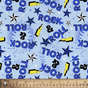 Comic Words Fabric, 100% cotton. Fabric by the yard. Choose your cut.