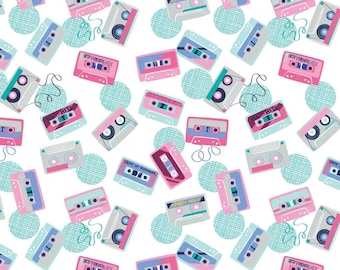 Tela de Cinta de Cassette, 100% Algodón, Tela cortada a medida, Elige tu Corte