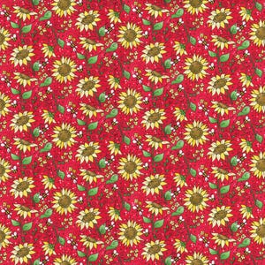Sunflower Fabric, 100% Cotton, Fabric by the Yard, Choose your Cut