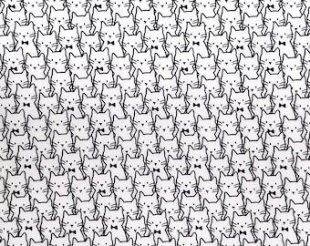 Cartoon Katzen Stoff, 100% Baumwolle, Rohware, Wähle Deinen Schnitt