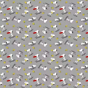 Snoopy and Woodstock Fabric, Peanuts Fabric, 100% Cotton, Fabric by the Yard, Choose your Cut, quilting