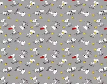 スヌーピー vintage ファブリック ビンテージファブリック 【スヌーピー＆フレンズ/ピンク】