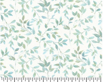 Leaf Fabric, 100% Cotton, Fabric by the Yard, Choose your Cut