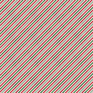 Red and Green Striped Fabric, 100% Cotton fabric, Fabric by the Yard, Choose Your Cut