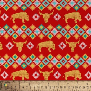 Southwest Fabric, 100% Cotton fabric, Fabric by the Yard