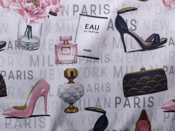 Tela para tacones de moda, tela 100% algodón, tela cortada a