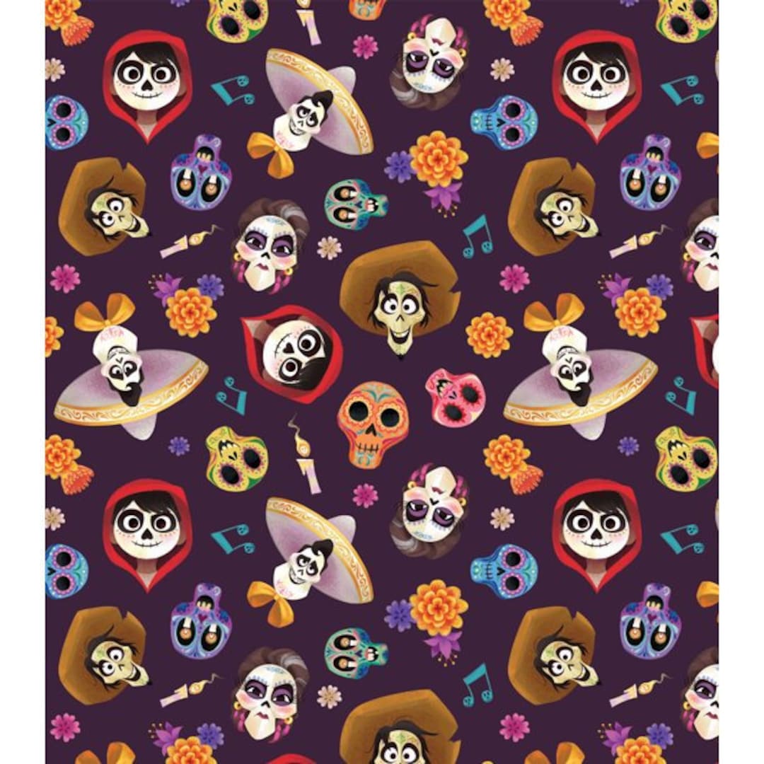 Coco Disney Rug Coco Licensed Fabric, Disney Fabric, 100% Cotton, Fabric by the Yard ...