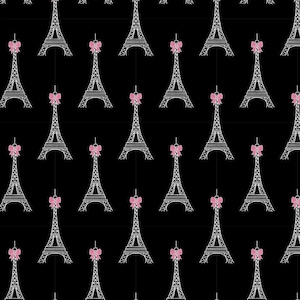 Paris Eiffel Tower Fabric, 100% Cotton fabric, Fabric by the Yard