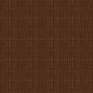 May include: A brown woven fabric with a subtle checkered pattern. The fabric has a slightly textured surface.