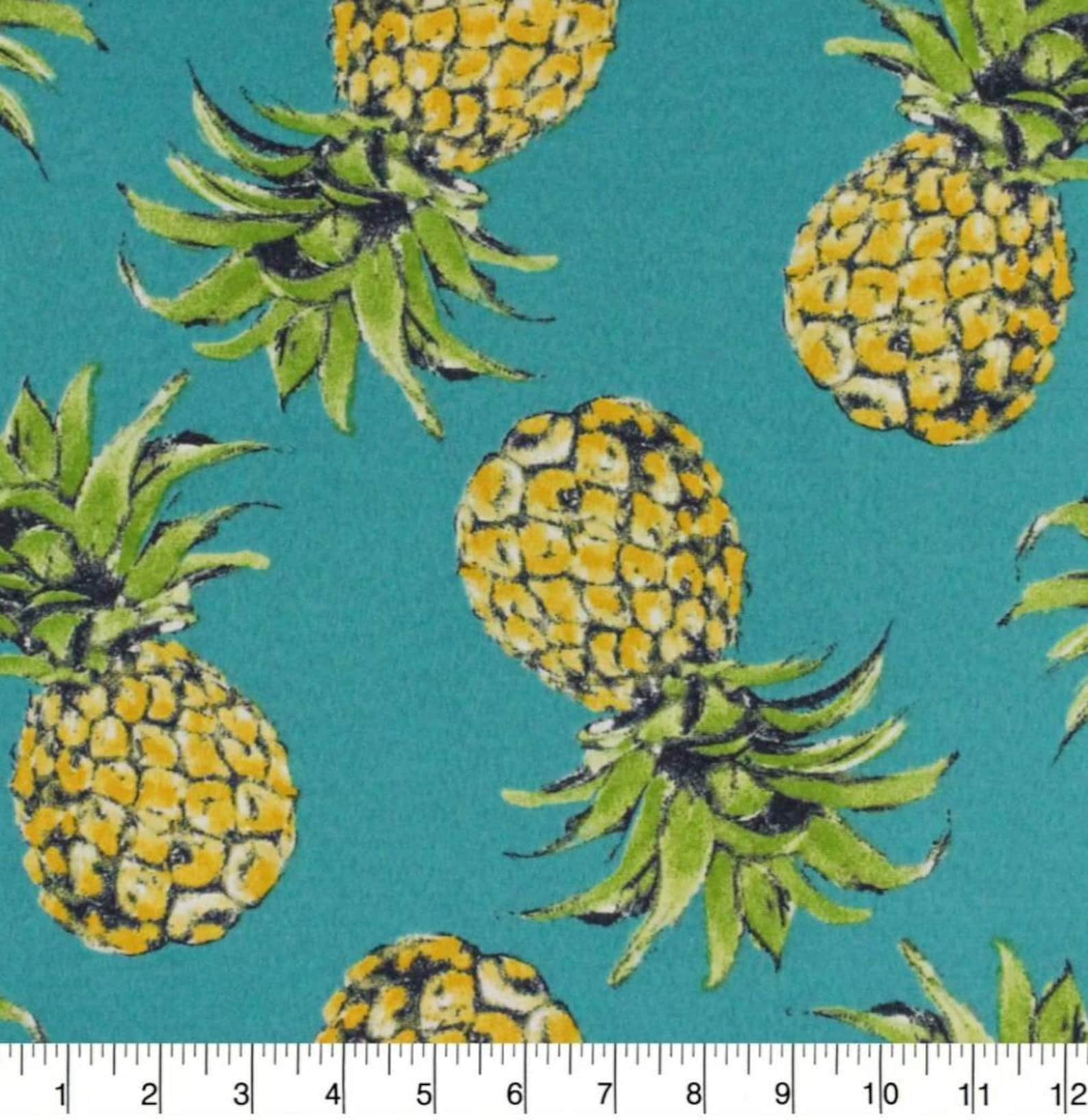 Pineapple Indoor/Outdoor Fabric 100 Polyester Fabric by the Etsy