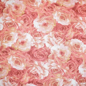 Blooming Roses Fabric, 100% Cotton, Fabric by the Yard, Choose your Cut