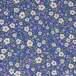 Tissu à fleurs, 100 % coton, Tissu par mètre, Choisissez votre coupe