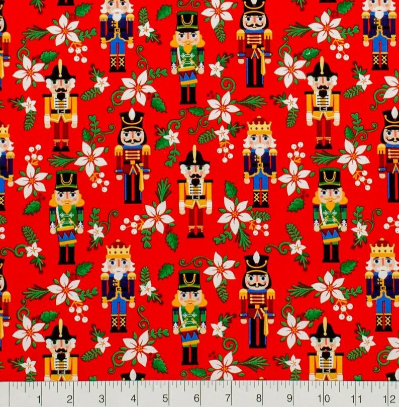 Christmas Lights Fabric, 100% Cotton, Christmas Fabric, Fabric by the Yard image 2