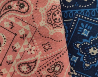 Tela Bandana, 100% Algodón, Tela cortada a medida, Elige tu Corte