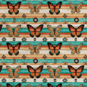 Butterfly Woodwork Fabric, Butterfly Fabric, 100% Cotton, Fabric by the Yard, Choose your Cut