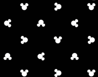 Mickey Mouse Fabric, 100% Cotton, Fabric by the Yard, Choose your Cut