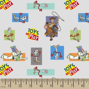 Toy Story Fabric, 100% Cotton fabric, Fabric by the Yard, Choose Your Cut