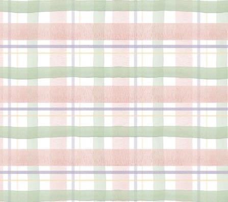 Pastel Plaid Fabric, 100% Cotton, Fabric by the Yard, Choose your Cut
