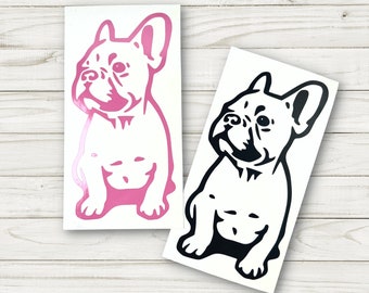 French Bulldog Vinyl Decal | Frenchie Decal | Dog Sticker Laptop Decal Car Sticker