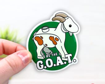 GOAT Vinyl Sticker | Brick Animal Sticker | Glossy Die Cut Sticker