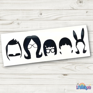 Burger Family Vinyl Deal | Burgers Decal Sticker | Laptop Sticker Car Decal