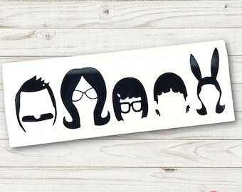 Burger Family Vinyl Deal | Burgers Decal Sticker | Laptop Sticker Car Decal
