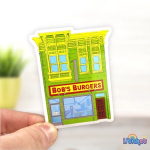 Burger Restaurant Vinyl Sticker | Weatherproof | Die Cut Sticker