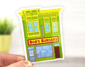 Burger Restaurant Vinyl Sticker | Weatherproof | Die Cut Sticker