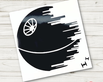 Star of Death Vinyl Decal | Space Sticker | Sticker Laptop Car Decal Sticker