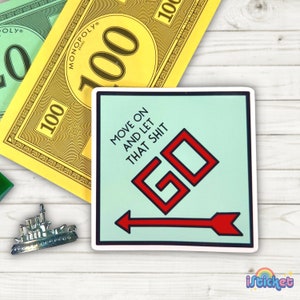 Monopoly Die Cut Sticker | Board Game Sticker | Game Night | Glossy Sticker image 2